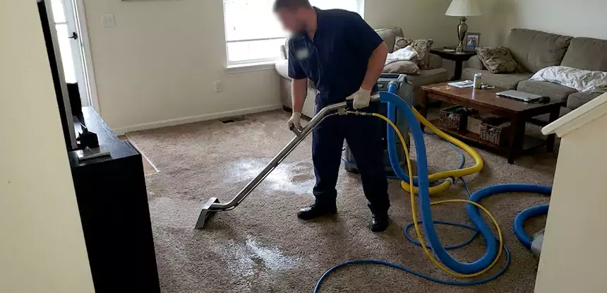 Flooded Basement Carpet Cleanup Tucker