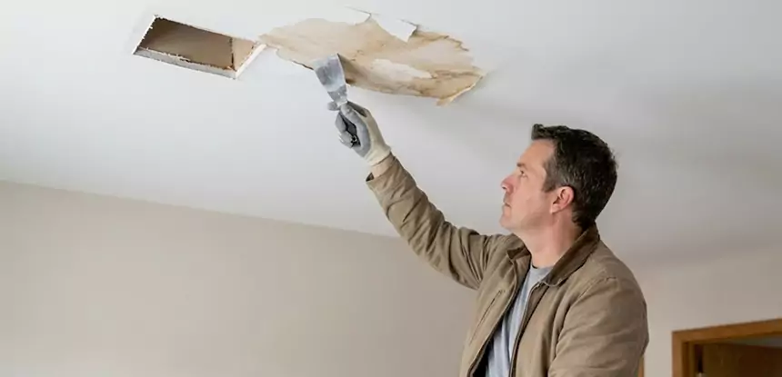 Dry Ceiling After Water Leak in Tucker