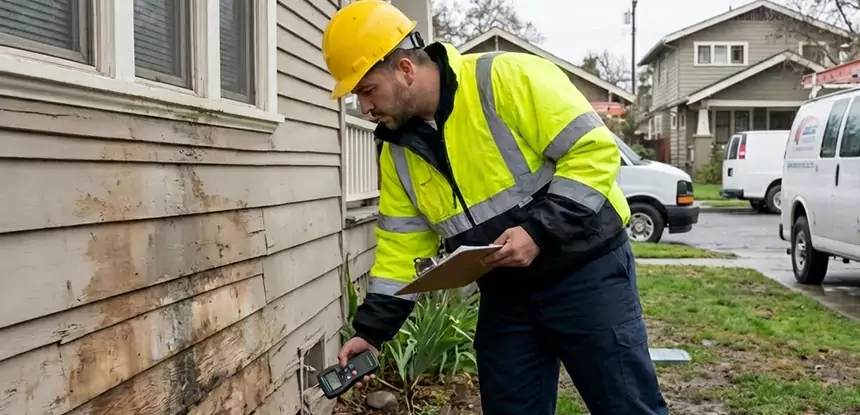 Water Damage Exterior Wall Tucker